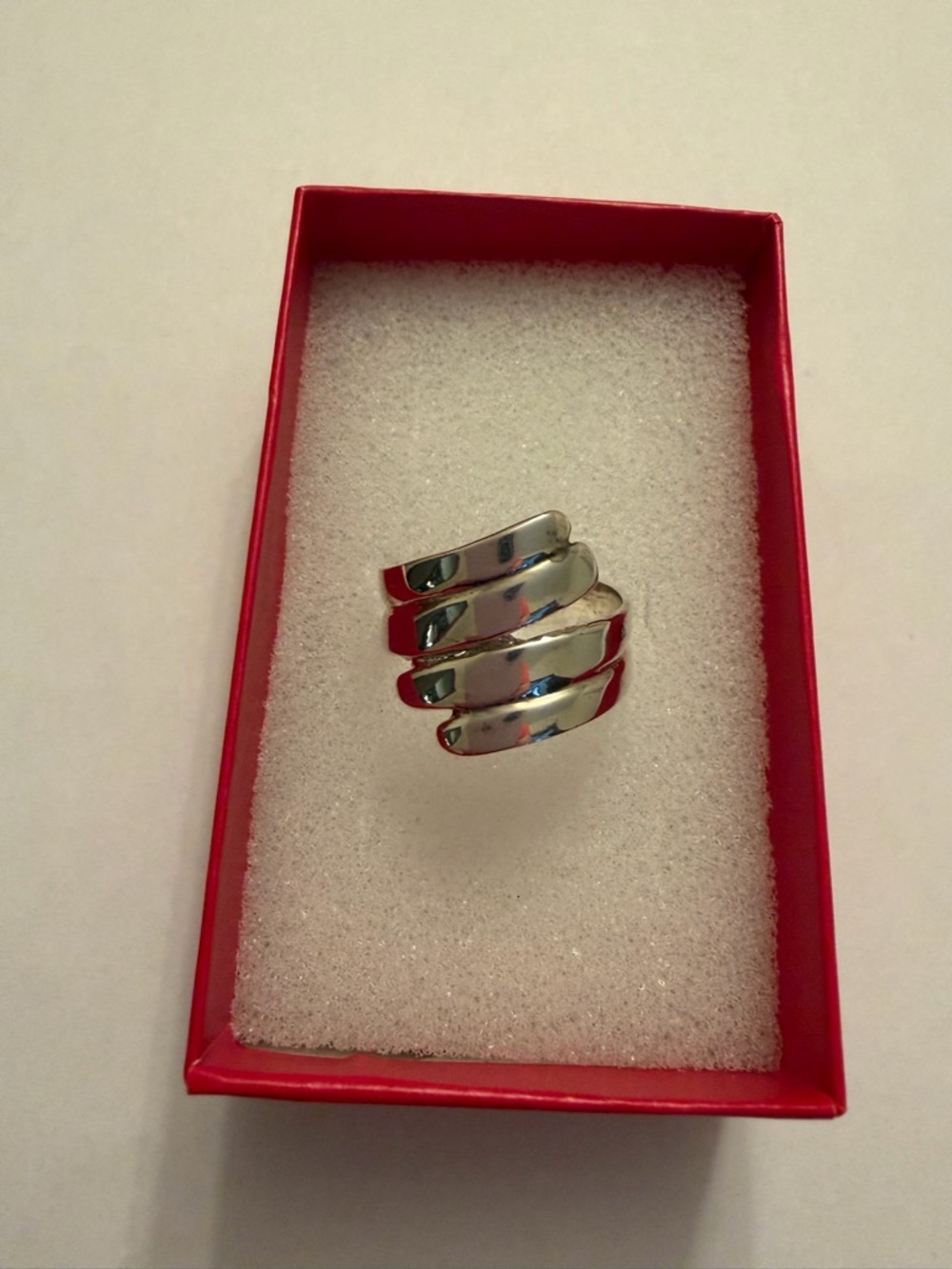 Sterling Silver Multi-Band Women’s Ring - Classic Spiral Design - Size 10"